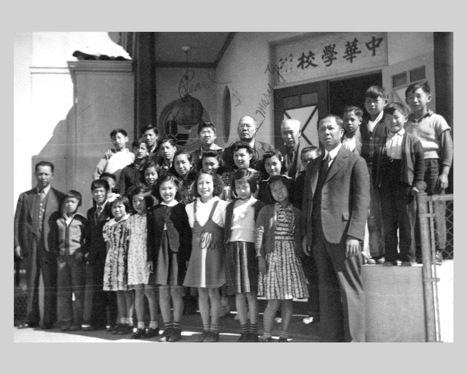 Chinese School children in Salinas Chinatown